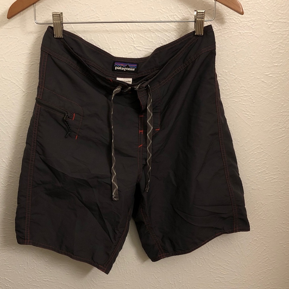 Patagonia Men's Dark Gray Swim Board Shorts